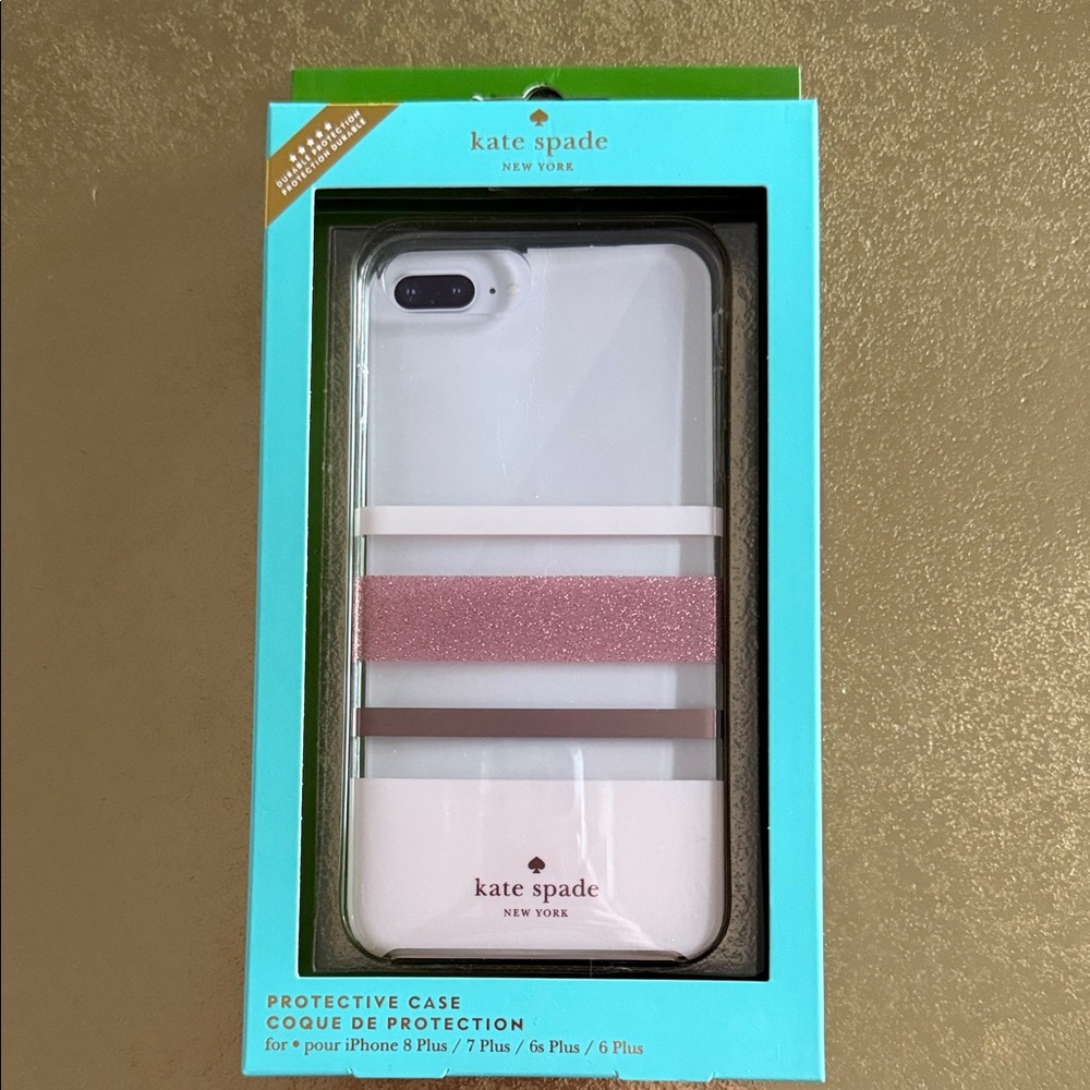 Kate Spade Pink and clear iPhone 6/7/8 Plus Case
